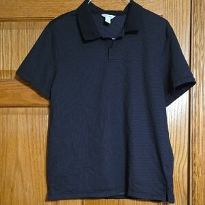 Calvin Klein Men's Black Polo Shirt Size Large